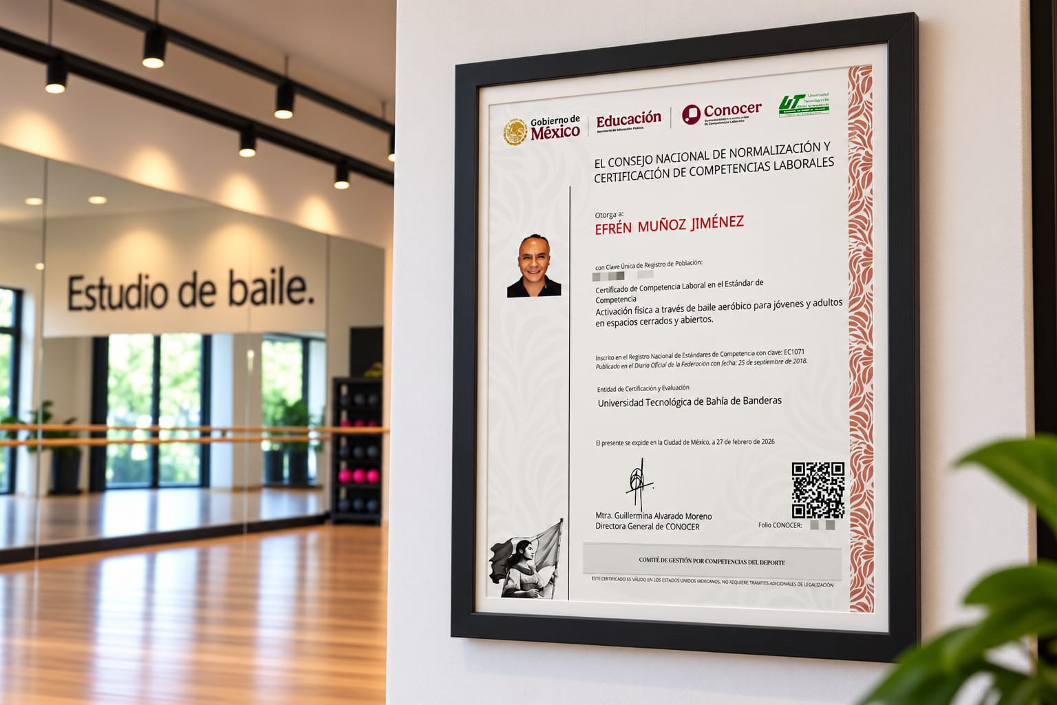 Mockup de la certificación